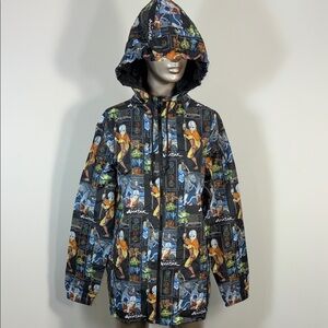 Avatar All Around Print Windbreaker Graphic Hooded Jacket